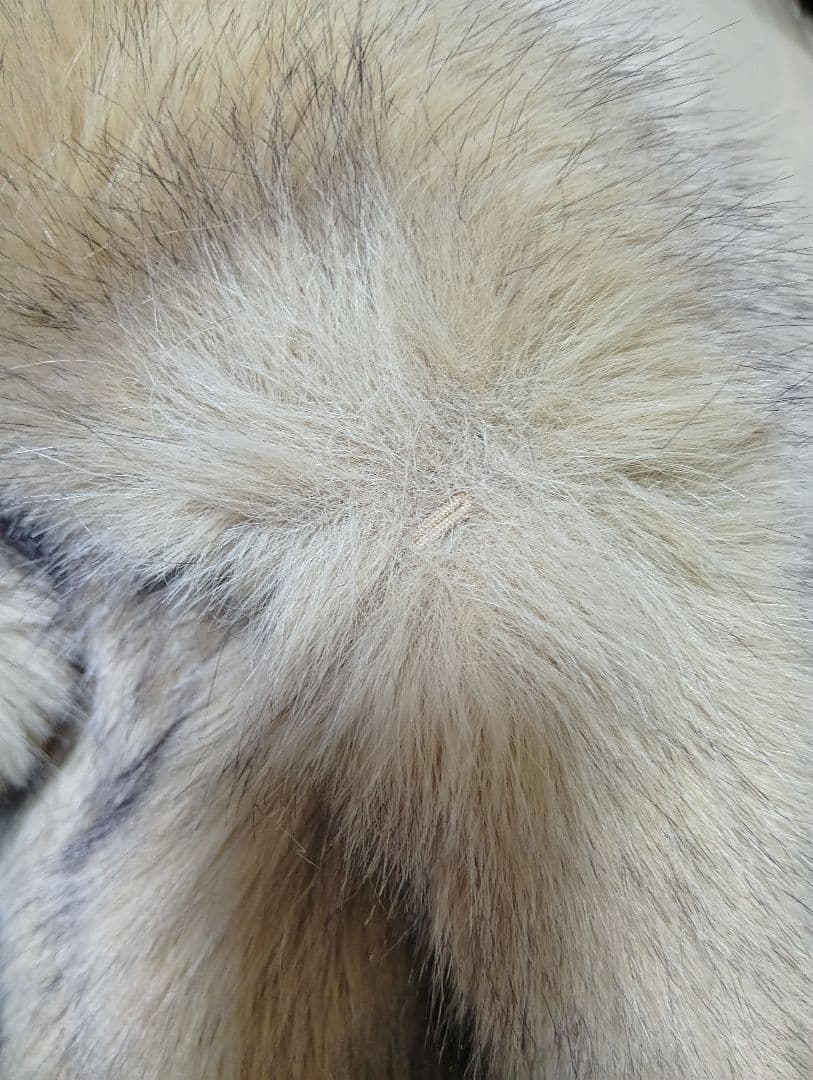 【タグ付美品】ZARA　エコファー ロングコート　フード付