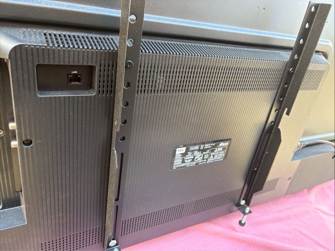 無料配送エリアあり　TCL 65型　65C646 2024年製　壁掛け用