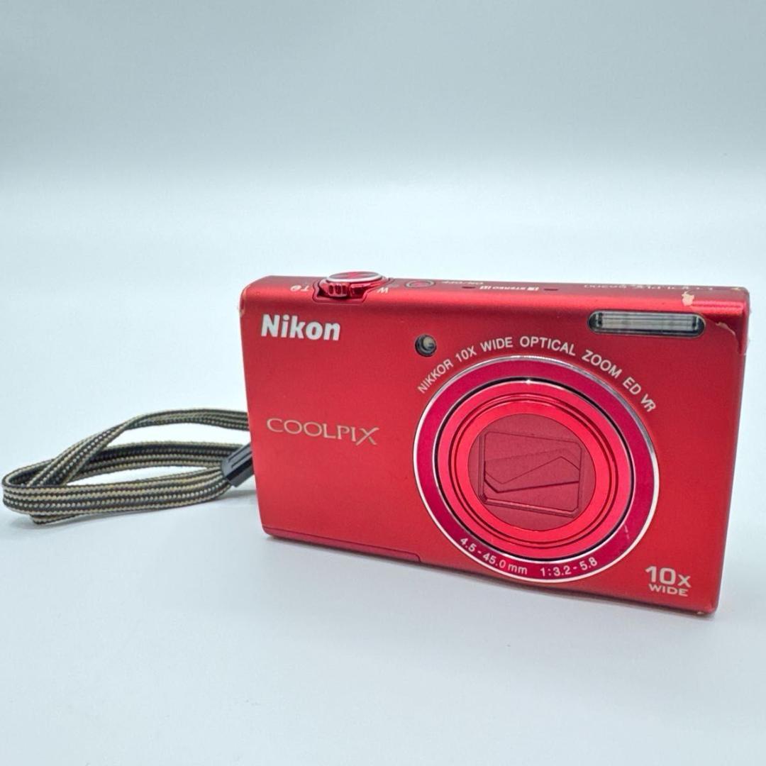 COOLPIX S6200 レッド コンパクトデジタルカメラ NIKON