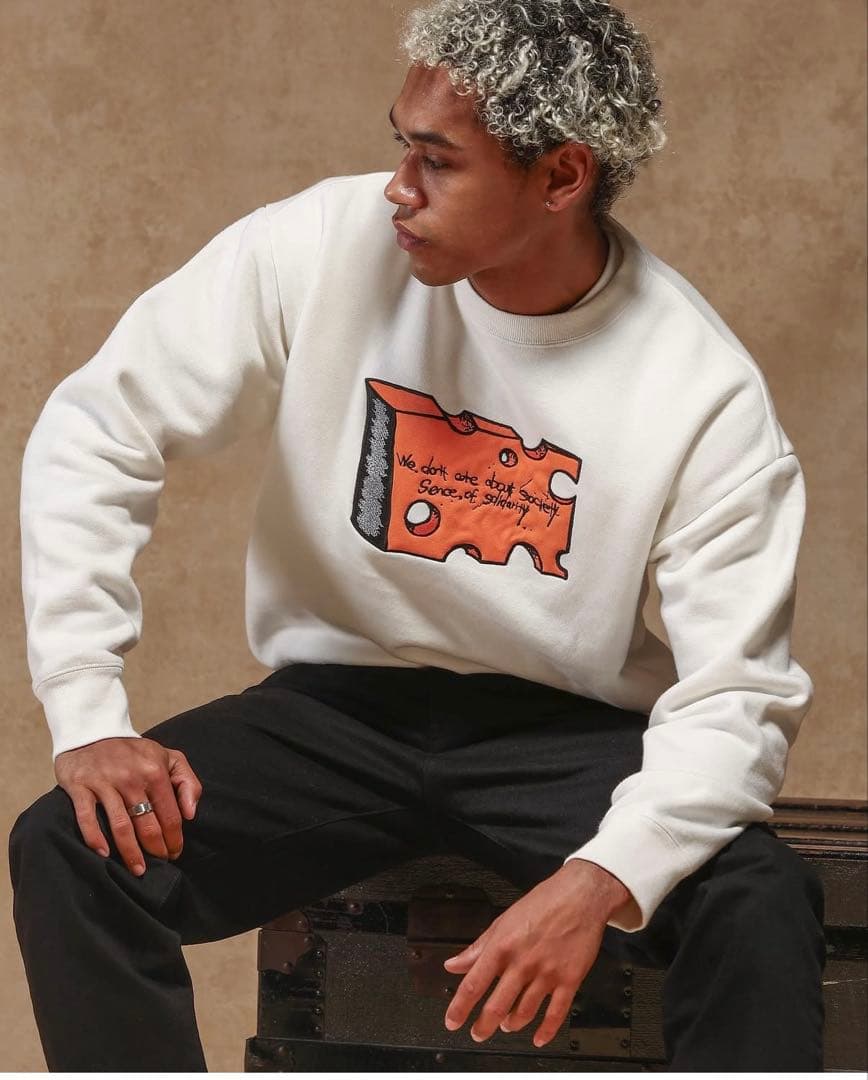 【新品】RATSラッツ CHEESE CREW NECK SWEAT