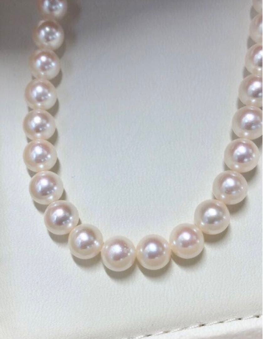 【美品】アコヤ真珠　ネックレス　イヤリング　鑑別書付