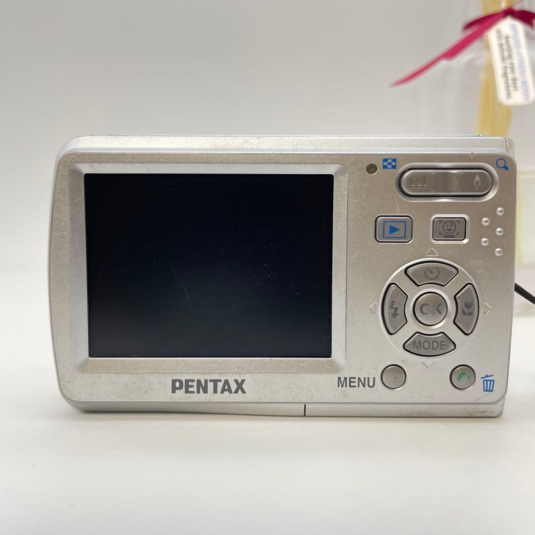 スマホ転送OK✨PENTAX Optio E60✨動作確認済 単三電池 可愛い♪