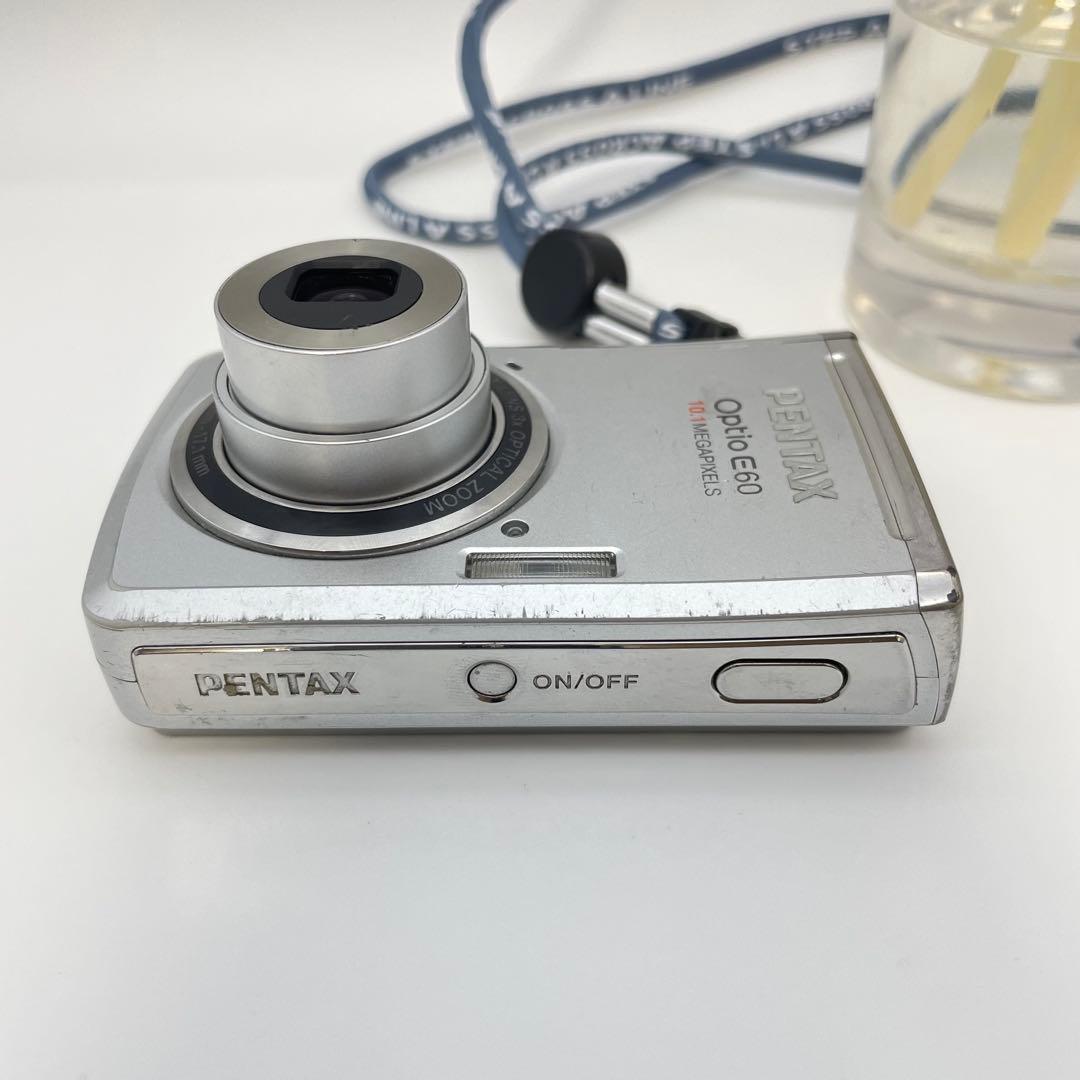 スマホ転送OK✨PENTAX Optio E60✨動作確認済 単三電池 可愛い♪