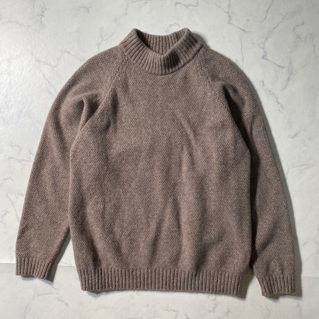 美品】エイトン　セーターWOOL KANOKO MOCKNECK SWEATER