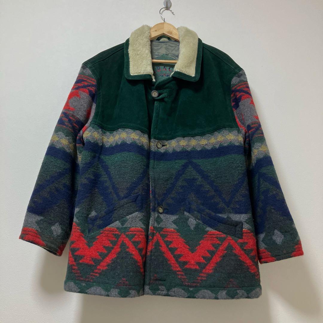 ドイツ製　TABACCI 中綿　ジャケット　襟ボア　毛混　暖かい　上質　冬