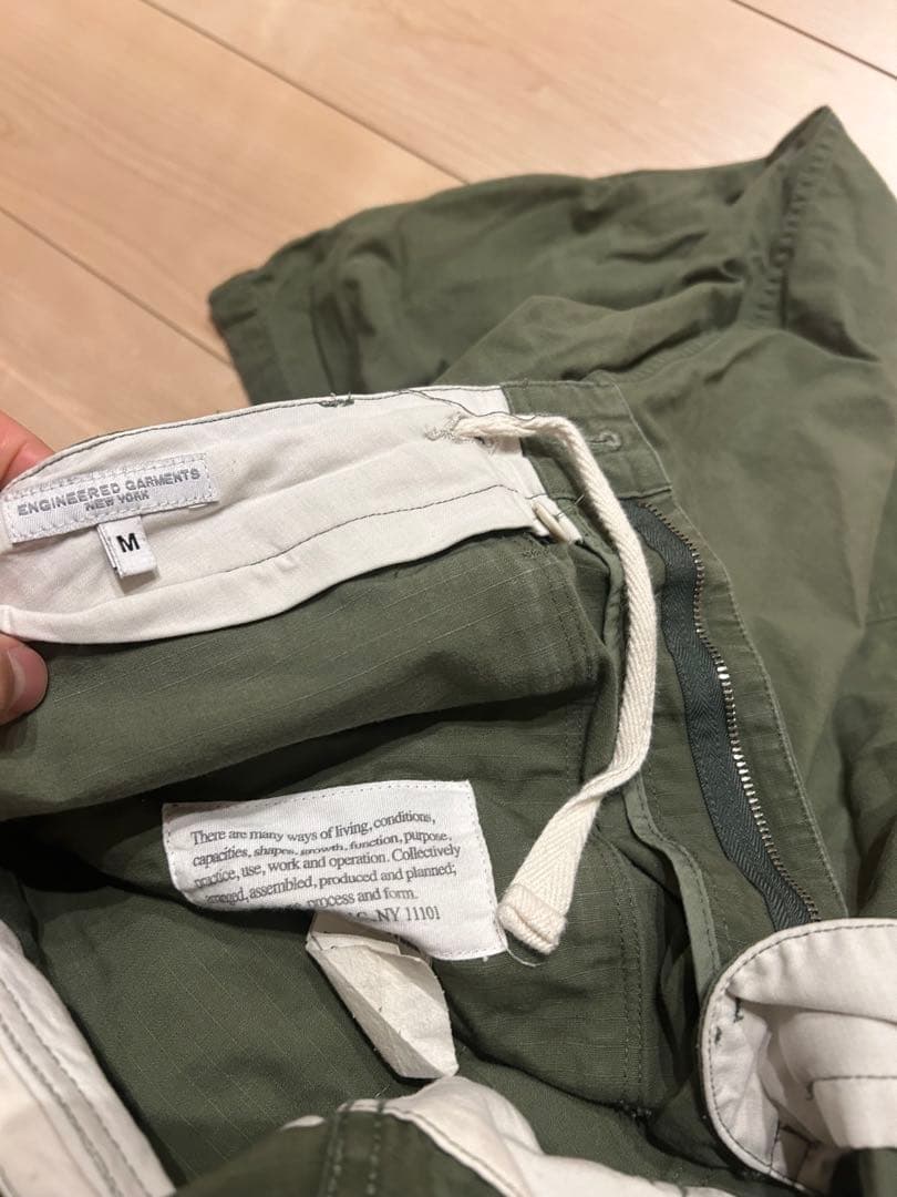 ENGINEERED GARMENTS Mサイズ ワークパンツ オリーブ