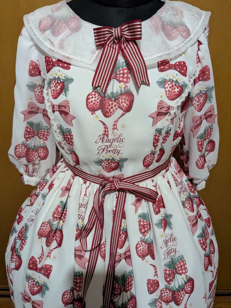 AngelicPretty StrawberryDollワンピース＆カチューシャ