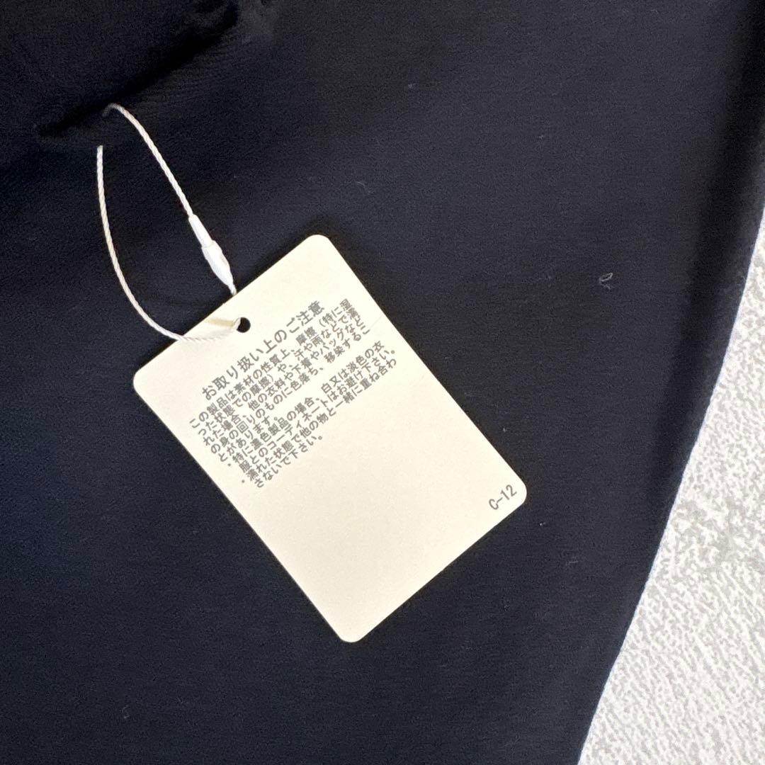 【新品未使用品】48 濃紺 ビームスF ウールフラノ 1プリーツスラックス