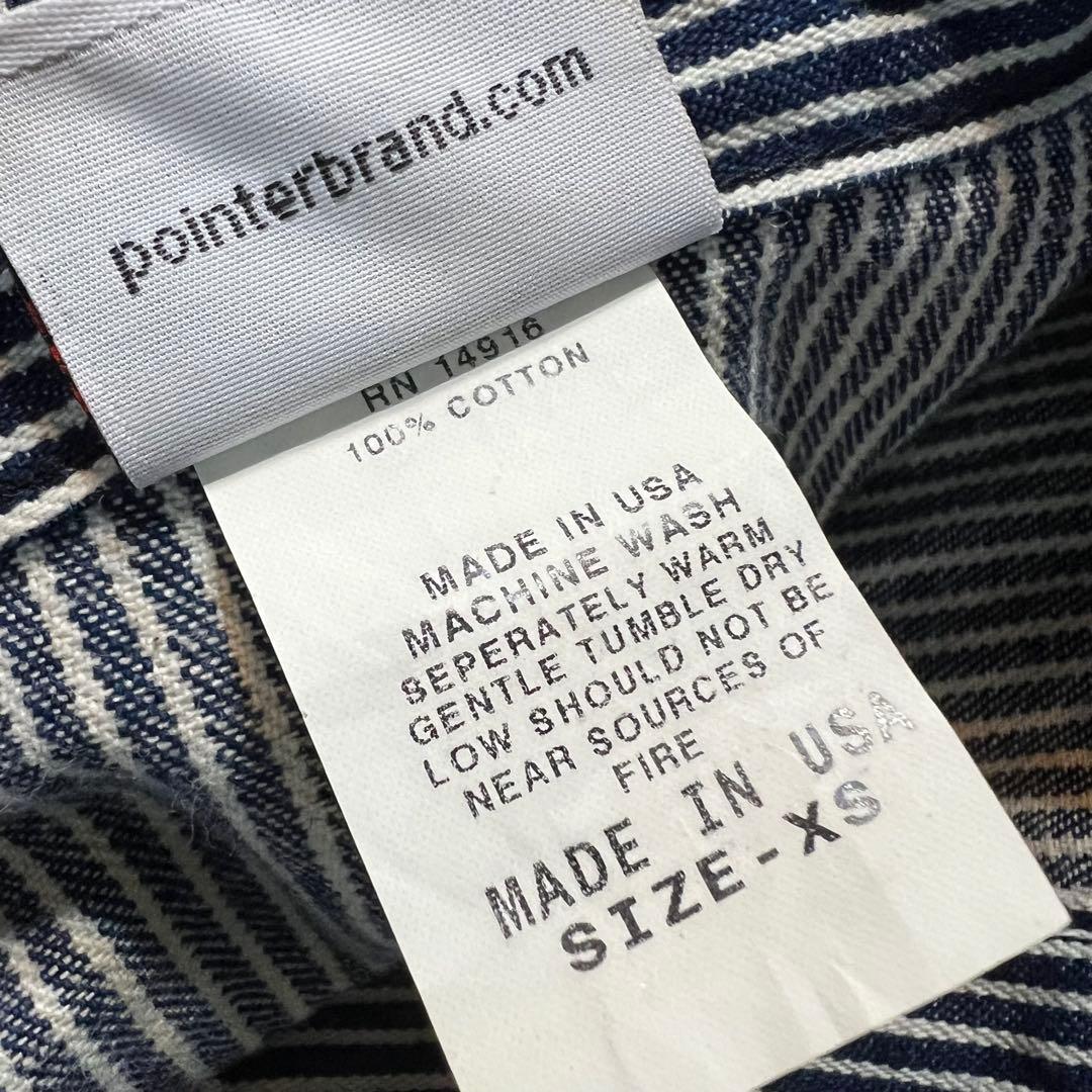 USA製　ポインターブランド　ヒッコリーストライプジャケット希少XS