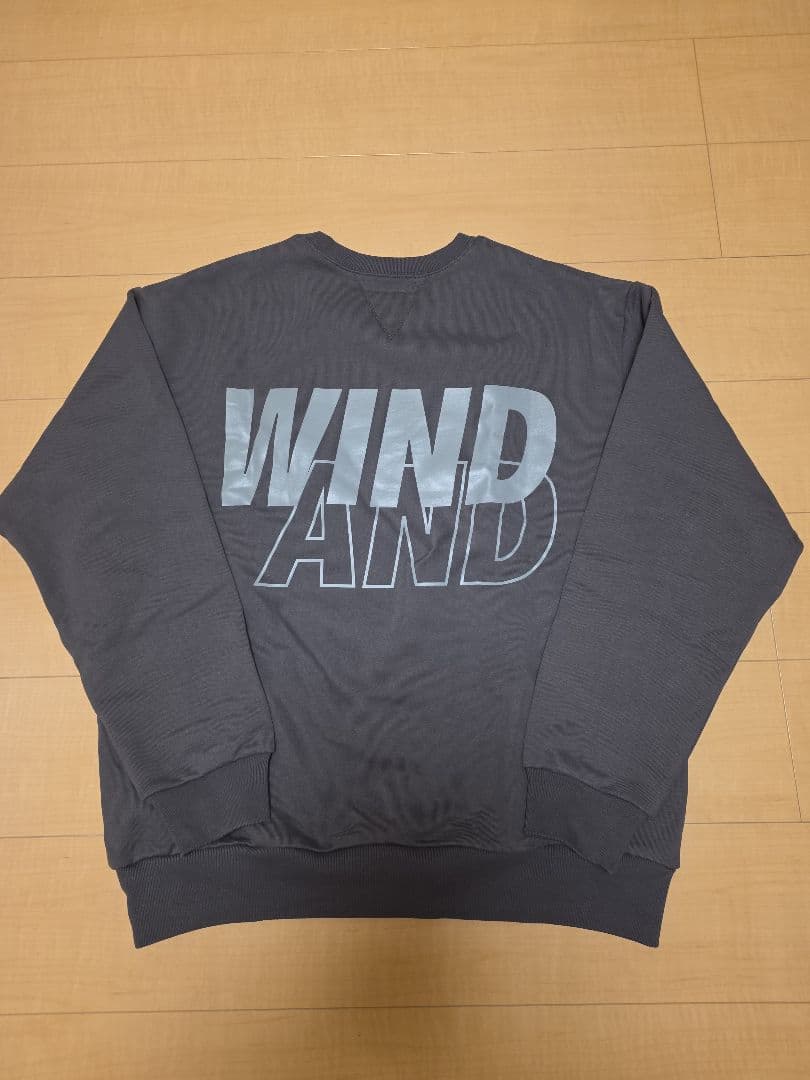 WIND AND SEA ロゴ スウェット トレーナー チャコールグレー