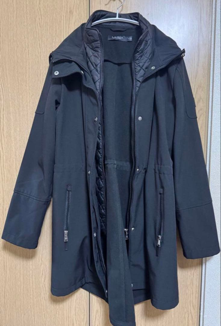 春も着用可能！LAUREN ブラック モッズコート Mサイズ