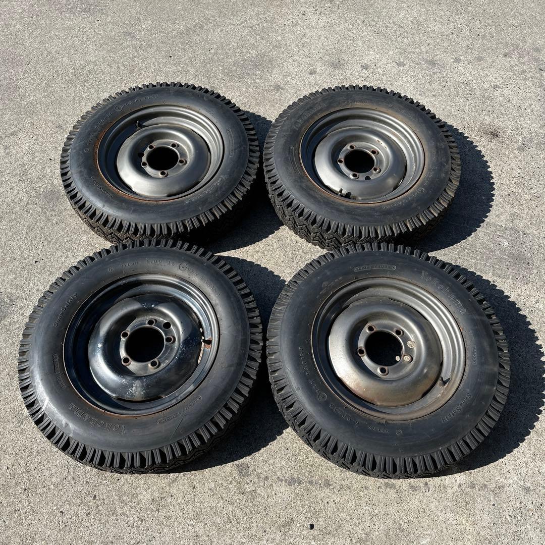 6.00R16 6PR ジムニーホイール付き　スパイクタイヤ4本