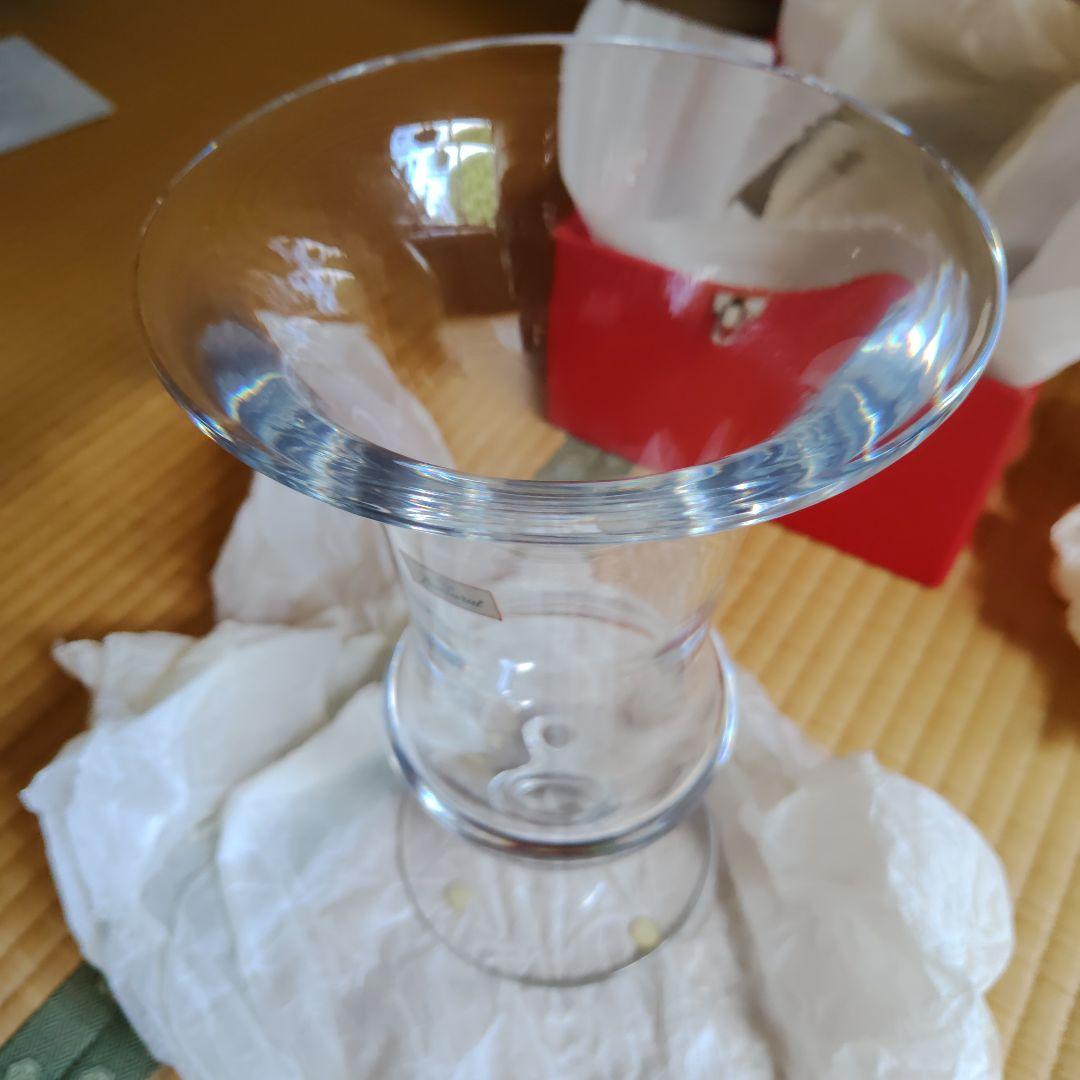 バカラ ガラス製 フラワーベース 箱付き