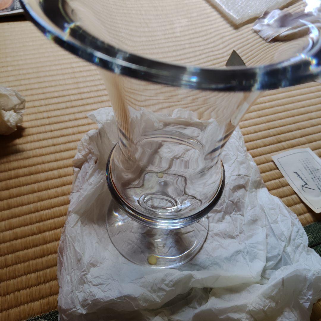 バカラ ガラス製 フラワーベース 箱付き