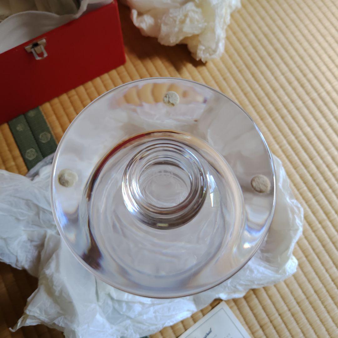 バカラ ガラス製 フラワーベース 箱付き