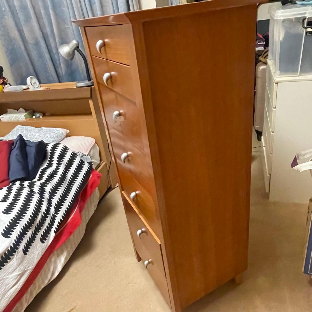 ディノス購入＊北欧デンマーク製モダン7段チェスト＊少々難あり