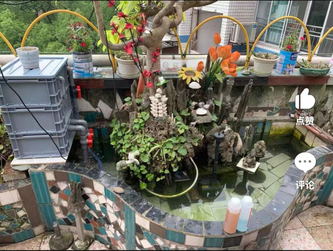 お任せ濾過材2段付き 池水槽用万能フィルター 最強濾過槽　外部式飼育濾過器装置