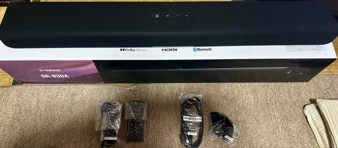 YAMAHA サウンドバー　SR-B30A 2025年製