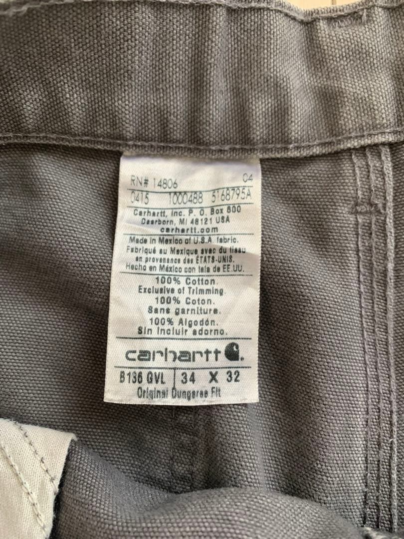 Carhartt ワークパンツ 34 x 32 グレー