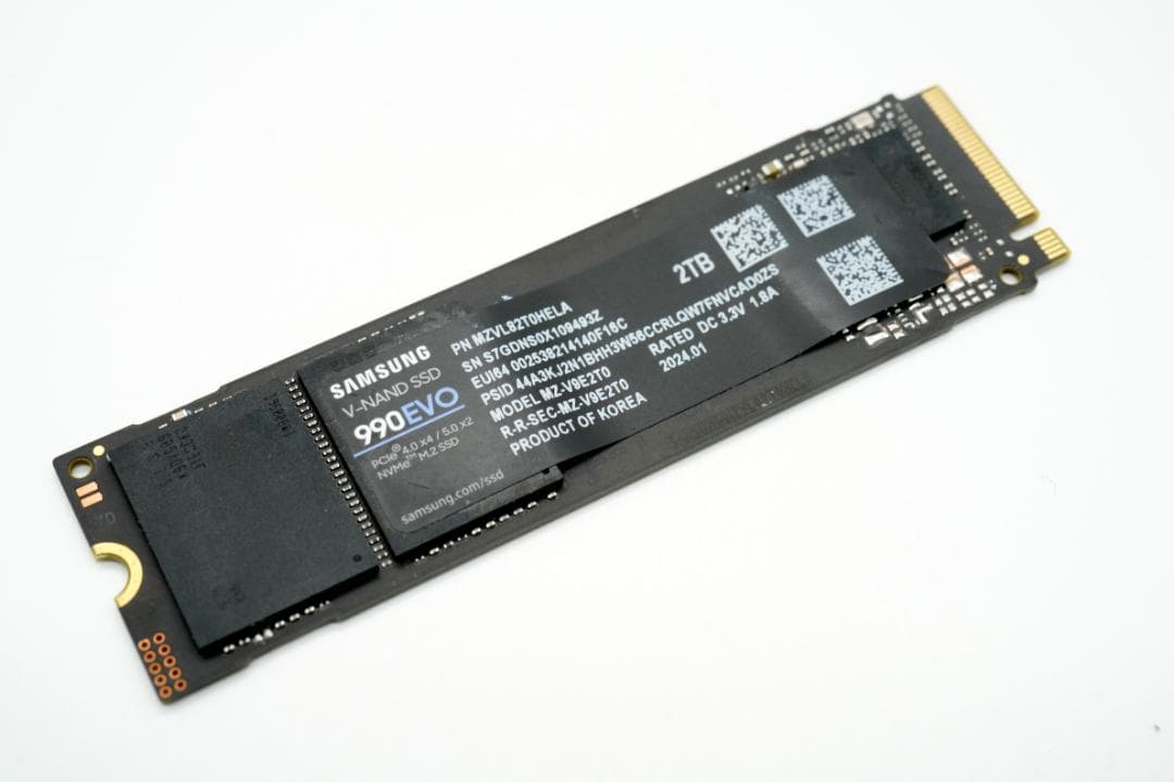内蔵型SSD Samsung 990 EVO 2TB Nvme SSD