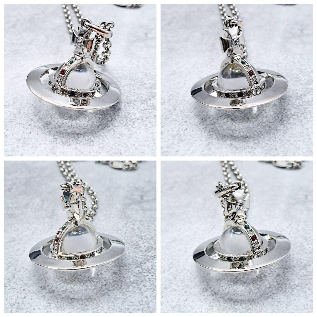 ヴィヴィアンウエストウッド ネックレス ビッグオーブ シルバー 裏文字有 正規品