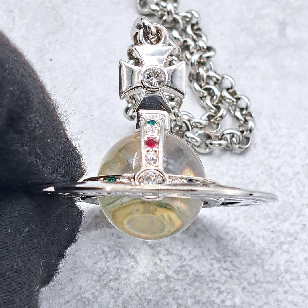 ヴィヴィアンウエストウッド ネックレス ビッグオーブ シルバー 裏文字有 正規品