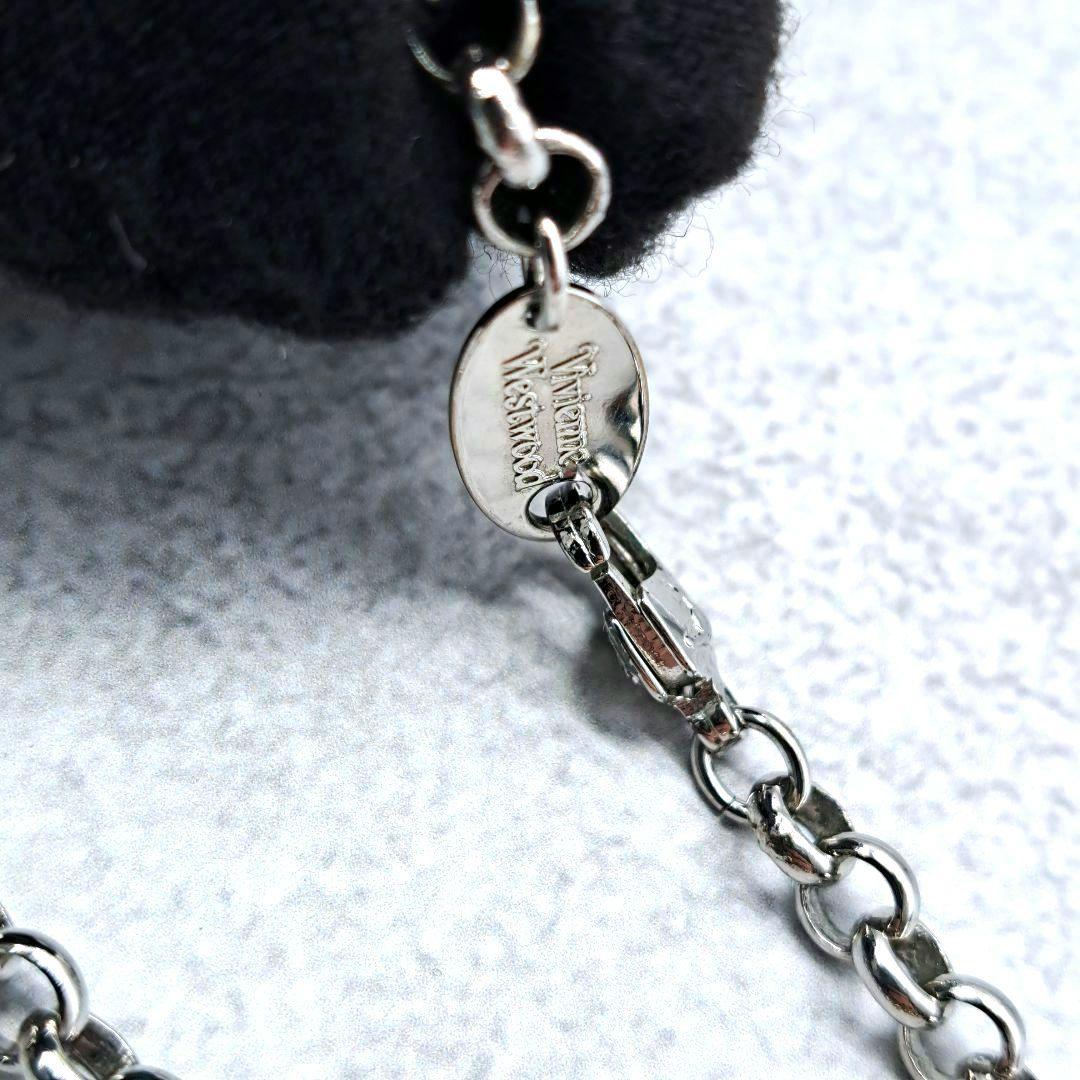 ヴィヴィアンウエストウッド ネックレス ビッグオーブ シルバー 裏文字有 正規品