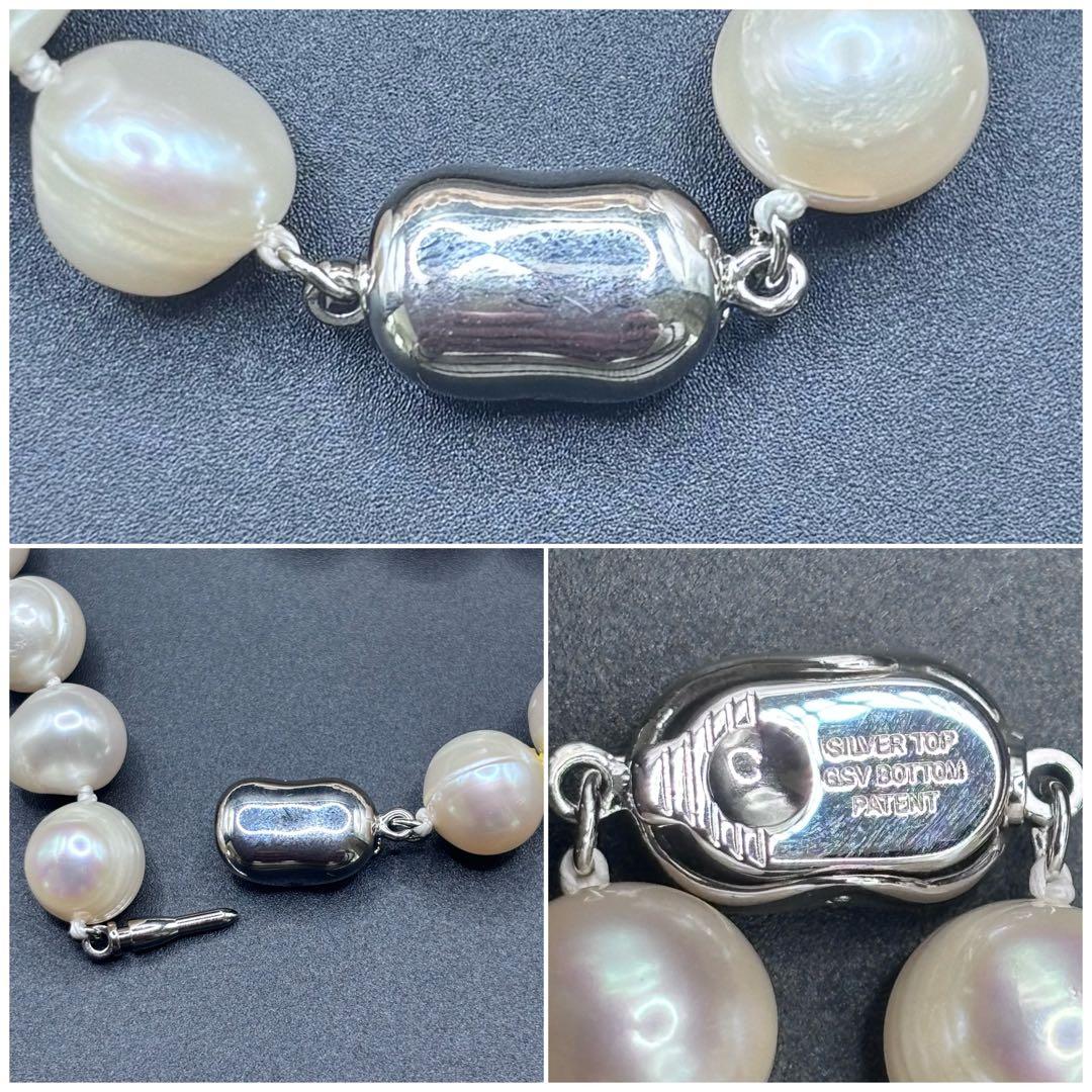 ジュエリーツツミ/干渉色◎ 大珠ロングパールネックレス 2連3連 オールノット