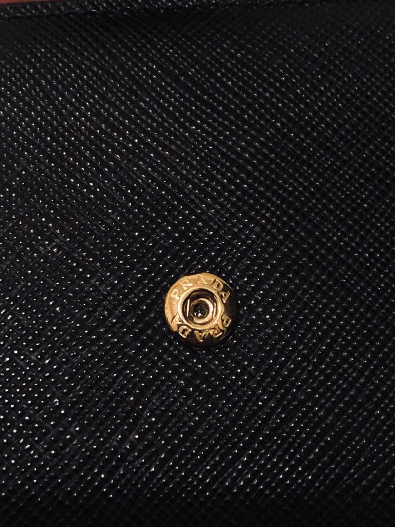 PRADA ブラック 長財布(小銭入れあり) 黒 1MV025