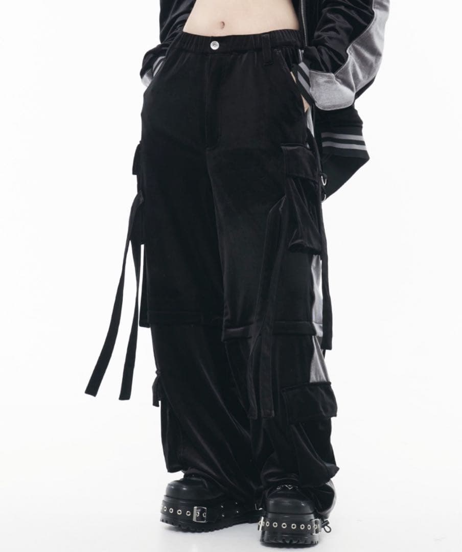 『REFLEM/レフレム』2WAYワイドベロアカーゴパンツ