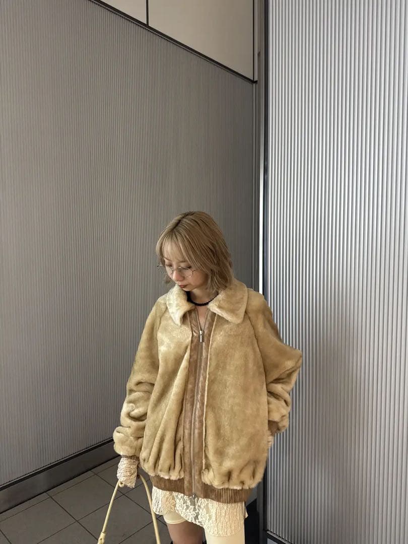 ジャケット・アウター AMERI vintage DESSERT CUP FUR BLOUSON