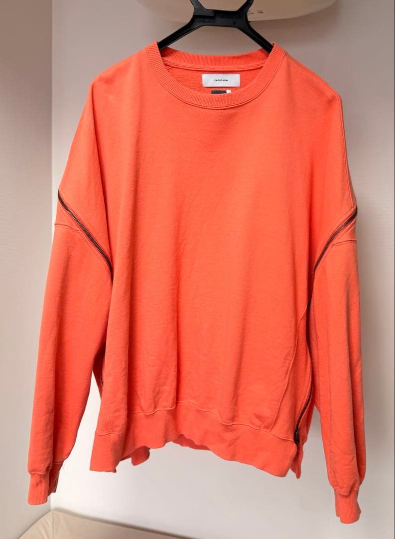 【FACETASM】ZIPPER SWEAT/ORANGE
