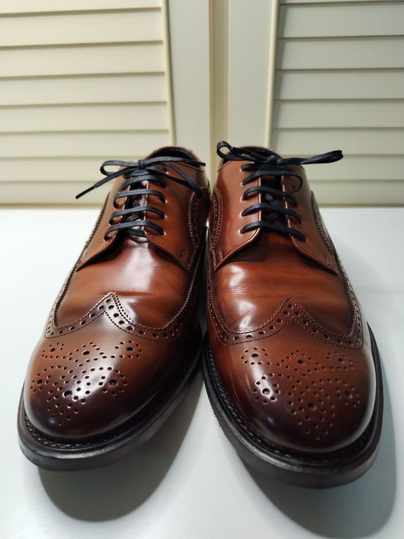 【超美品】 REGAL ウイングチップ（フルブローグ）内羽根　ブラウン　25㎝