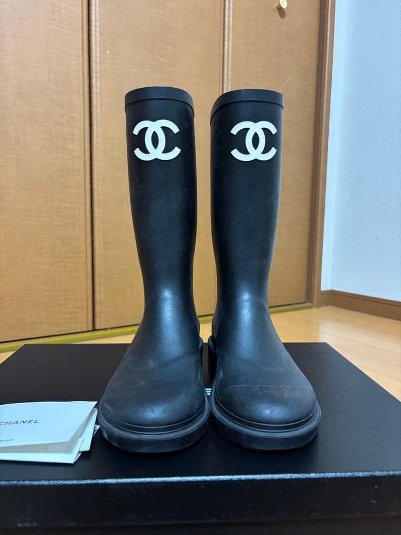 本日限定価格　CHANEL ブラック 長靴　サイズ36