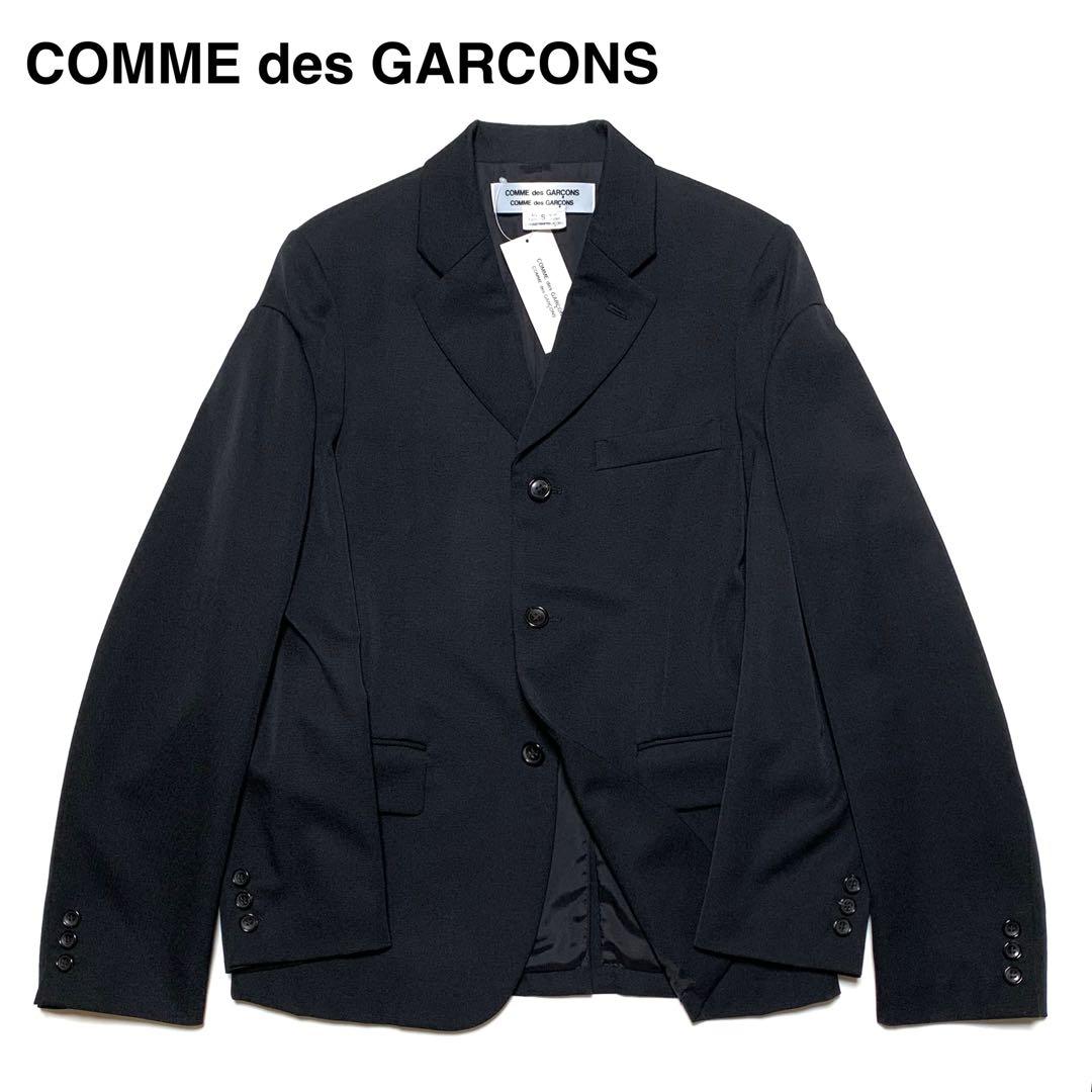 ☆未使用 コムデギャルソン コムコム 22AW 二重袖 テーラードジャケット 黒