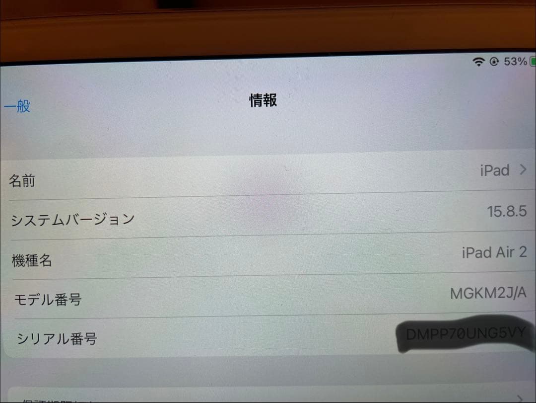 iPad Air2 /64G【WiFi モデル】 ホワイト