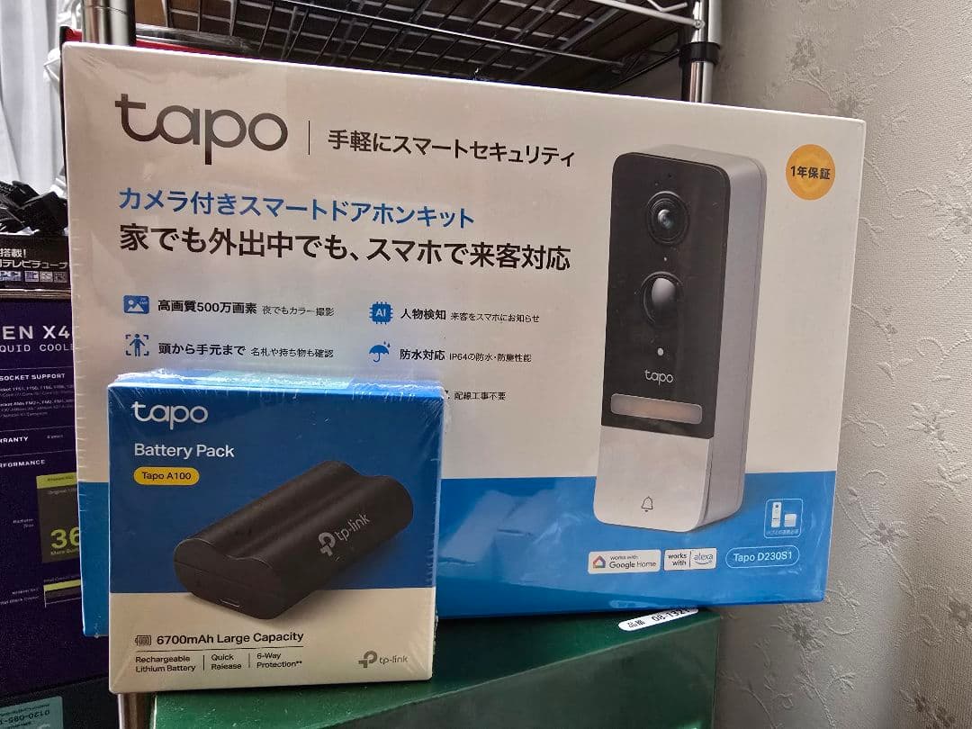 Tapo D230S1 スマートドアホンキット バッテリーパック付き