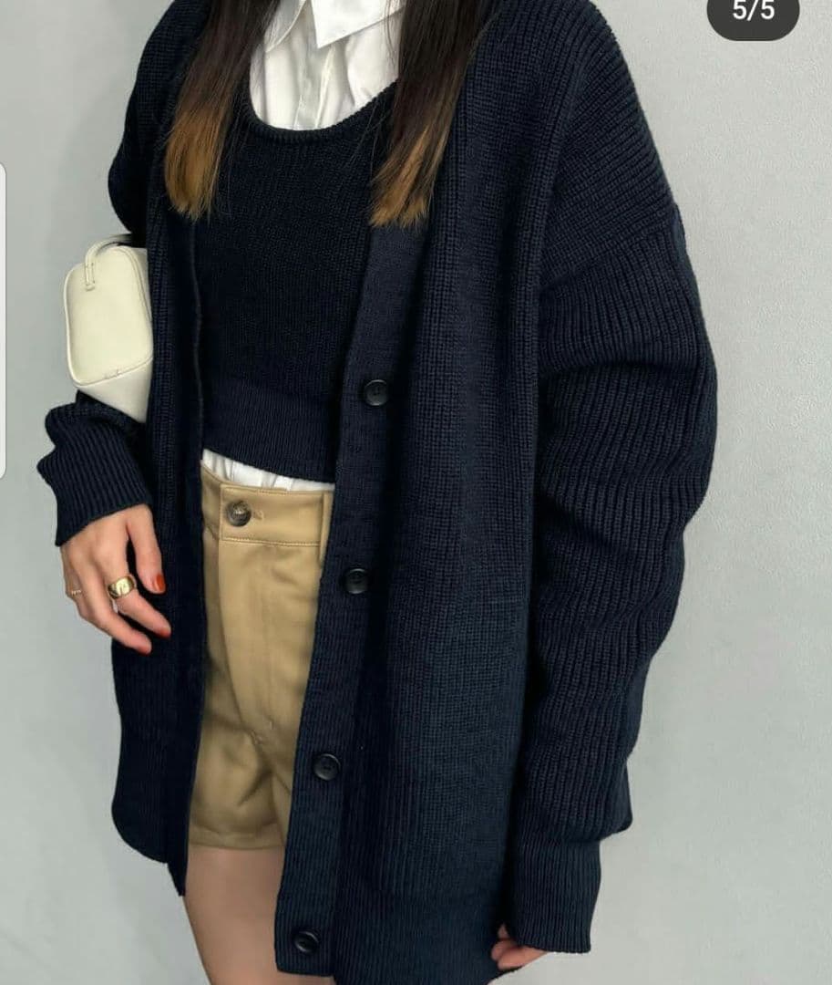 クラネ/BUSTIER SET KNIT CARDIGAN