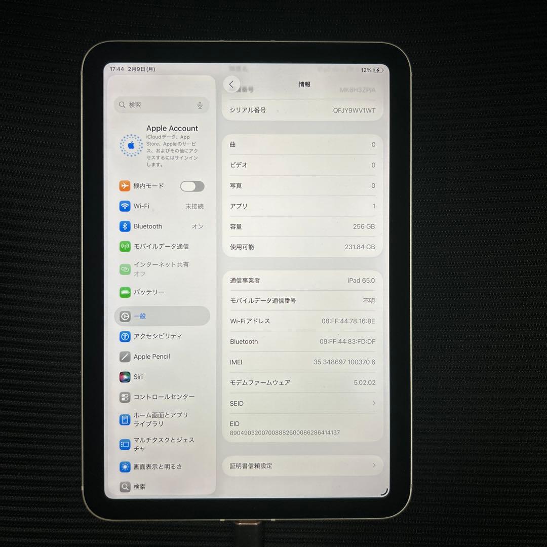 iPad mini (第６世代) 256GB スターライト