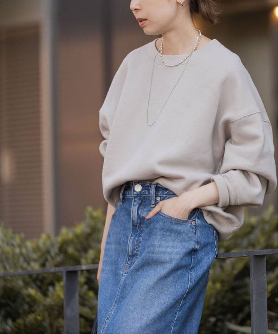 NOBLE ナッピングオーバーニュアンススウェット