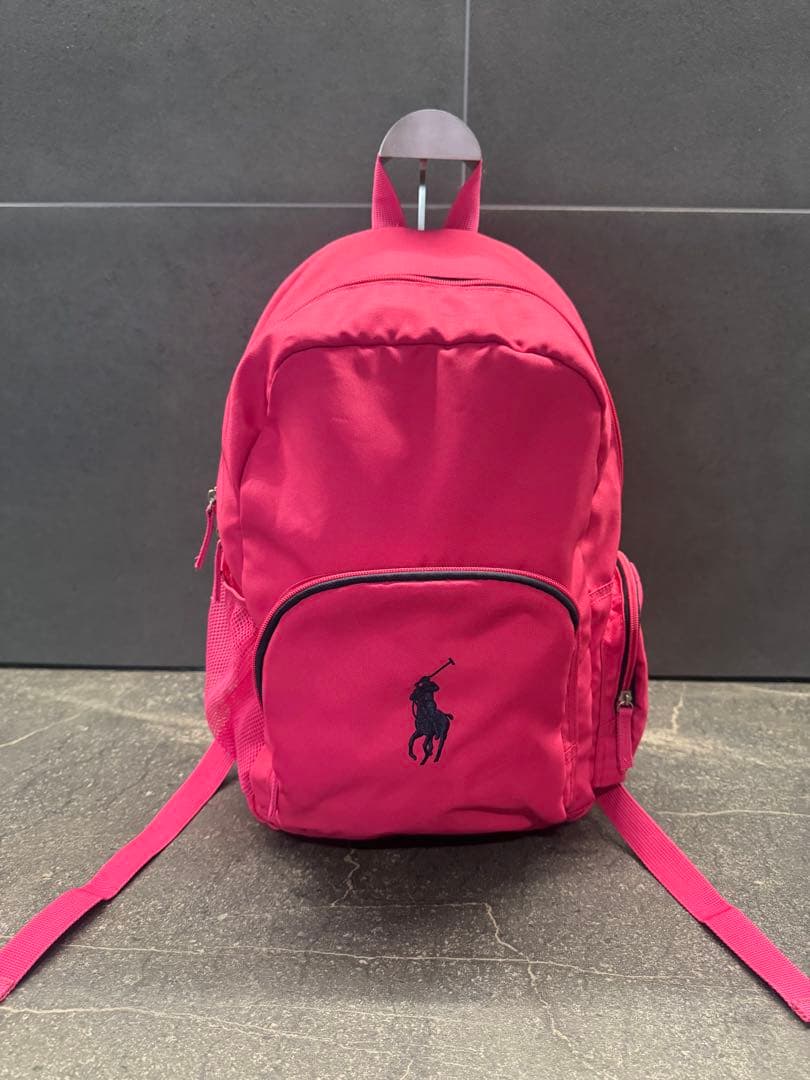 美品　POLO ラルフローレン　バックパック ピンク ビッグポニー リュック