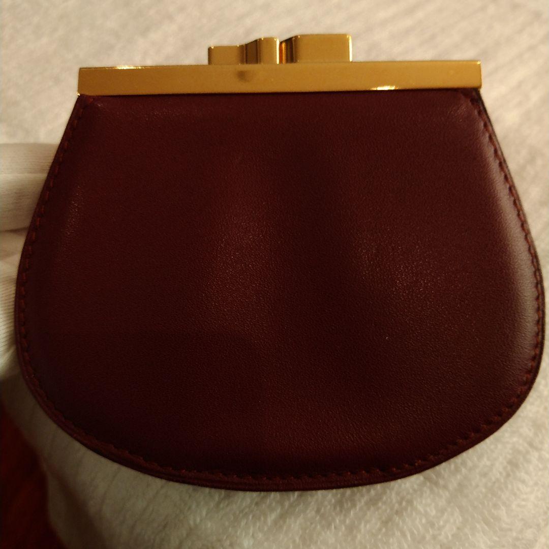 ✨美品✨カルティエ マストライン がま口 ケース ボルドー 金具