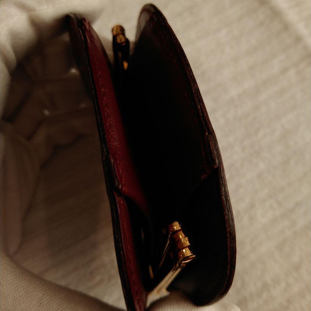 ✨美品✨カルティエ マストライン がま口 ケース ボルドー 金具