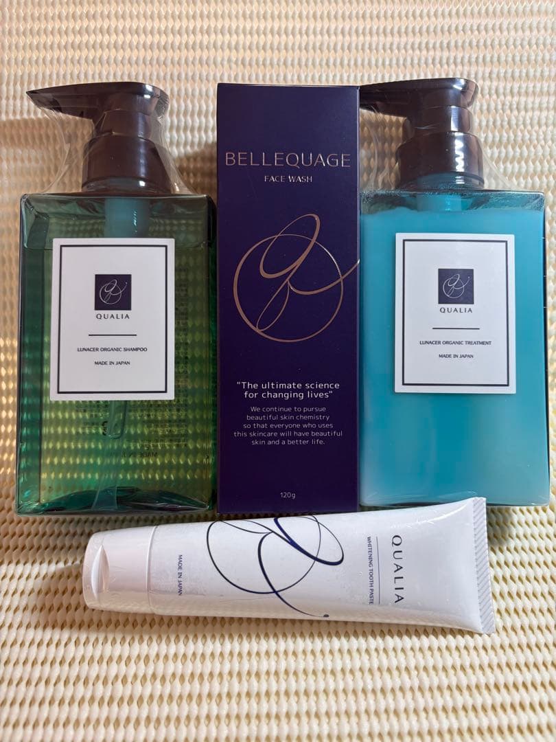 値下げ！クオリア・シャンプー・トリートメント・フェイスウォッシュ・トゥースジェル