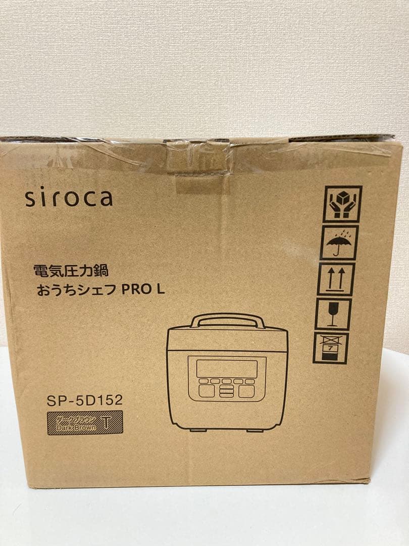 【新品、未使用】シロカ 電気圧力鍋 おうちシェフ PLO L SP-5D152