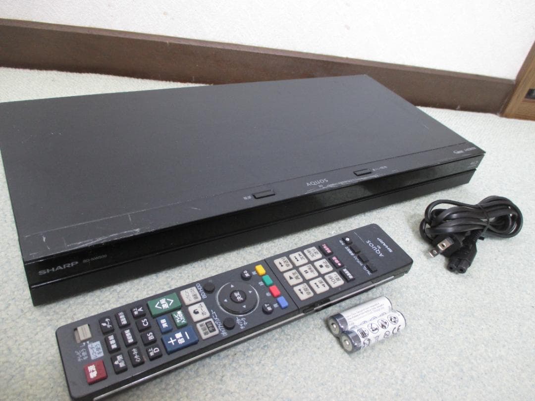 2016年製☆シャープ 2番組同時録画 ブルーレイレコーダー BD-NW500