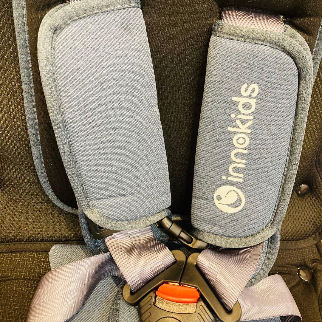 【美品】innokids チャイルドシート ジュニアシート　折り畳み　コンパクト