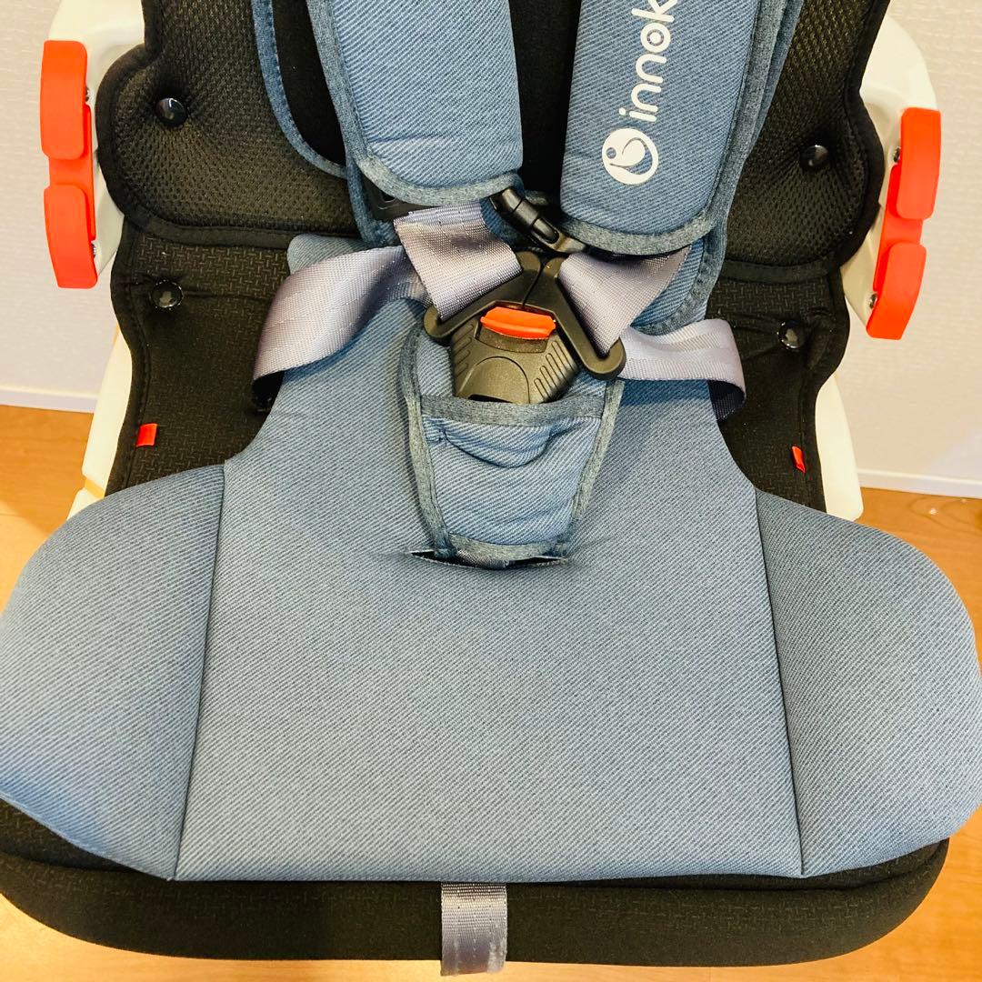 【美品】innokids チャイルドシート ジュニアシート　折り畳み　コンパクト