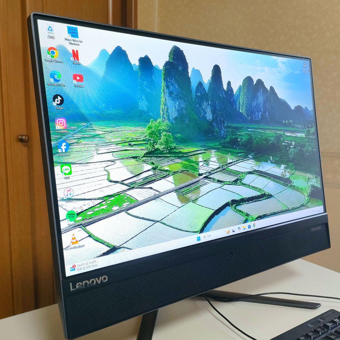 Lenovo 液晶一体型PC Win11／Office2024／高速M.2SSD