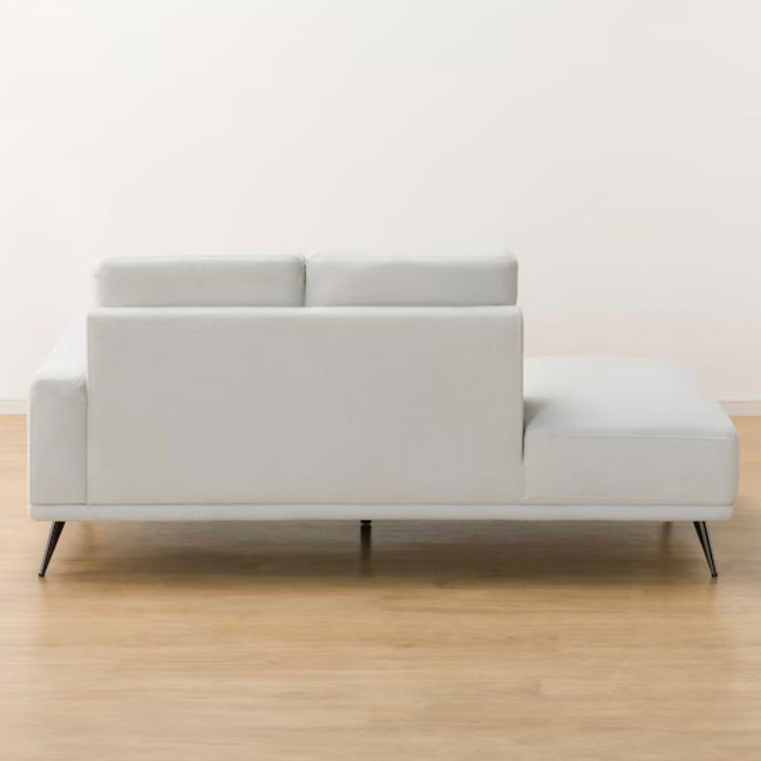 ニトリ 片肘カウチソファ 布張り 美品・使用感少なめ